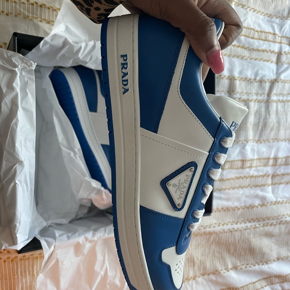 Blue & white Prada sneakers - Picture 1 of 5